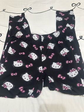 Hello Kitty Black and Pink Pajama pants
